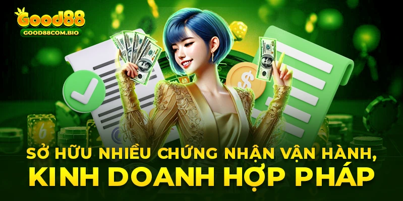 Đơn vị sở hữu nhiều chứng nhận vận hành, kinh doanh hợp pháp