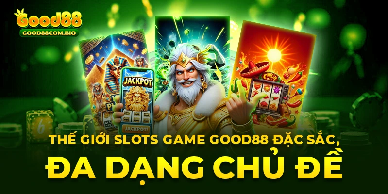 Tận hưởng thế giới slots game Good88 đặc sắc, đa dạng chủ đề