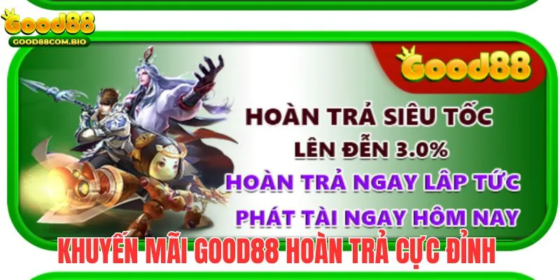 Nhận tiền hoàn trả cực đỉnh với mức thưởng không giới hạn