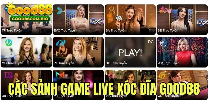 Giới thiệu các sảnh game cung cấp bàn live casino Xóc Đĩa 