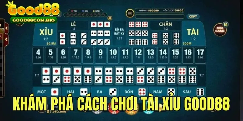 Khám phá cách chơi Tài Xỉu trực tuyến tại Good88